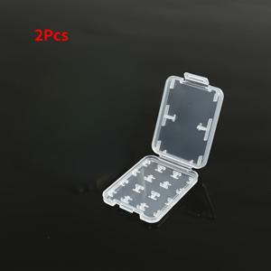 TEMU 1개/2개 SD 카드 홀더, 투명 플라스틱 보관함 뚜껑 포함, 사진 장비 보관 카드 정리함, 카메라 액세서리 디스플레이 박스 - 아이폰 및 폰에 적합!