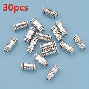 TEMU 60개/30개 꽃무늬 라운드 튜브 홀 스페이서 비즈 10mm 빈티지 실린더 루스 스페이서 비즈 노화된 천공 루스 비즈 장식용 비즈 삼차원 패턴 대형 구멍 문자열 비즈 스루홀 루스 비즈 브레이드 주얼리 DIY 팔찌 목걸이 발찌 귀걸이 헤어 액세서리 펜던트 모바일 폰 체인 키체인 의류 액세서리 공예 오너먼트 액세서리 만들기 재료