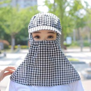TEMU 야외 사이클링을 위한 통합 모자와 얼굴 마스크 - 가벼우며 미끄럼 방지 기능이 있는 체크 디자인, 투명한 시야 패널이 있는 완벽한 모자와 얼굴 마스크, 차와 차 모임, 차 모임 모자 | 체크 패턴 모자 | 가벼운 모자