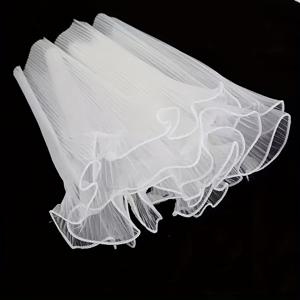 TEMU 꽃다발 포장용 1개 파도 모양 시스루 패브릭 - 우아한 DIY 공예 재료, 베이킹 및 선물 포장 장식, 불투명 프라이버시 시트, 자르기 쉽고 사용하기 쉬운 꽃무늬 천