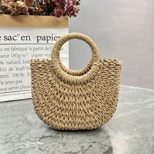 TEMU 이 손수 짠 토트백은 카키, 베이지 및 기타 색상으로 선택할 수 있습니다. 크기, 소형, 손수 짠 썸백, 여름 해변 여행에 적합, Wo 'S 여행에 적합, 휴일 해변 토트백