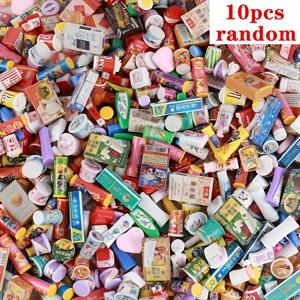 TEMU 10개 세련된 미니 샴푸 병 장식 - 하이퍼 리얼리즘 조각품 DIY 공예 및 사진 스테이지 | 다중 스케일 모델 컬렉션 내구성 있는 세부 정보 | 데스크 장식 선물 세트, 미니 욕실 장식