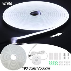 TEMU LED 모션 센서 스트립 조명, 네온 플렉스 스트립, 흐르는 물 효과, USB 마리퀴, 계단/복도/발코니용, 실내외 사용 가능, 현대적인 디자인의 유연한 네온 스트립, 계단 조명