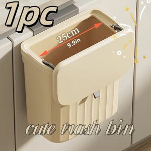 TEMU 1개 걸이식 , 주방 캐비닛 문 걸이식 , 욕실 화장실 , 폐기물통, 후면 걸이식 분뇨 , 걸이식 또는 스티커, 주방 및 욕실 액세서리, 가정용 휴지 및 청소 용품 1-4개|쓰레기통|변기부속품