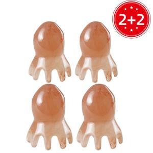 TEMU 1+1 괄사 마사지기 도구 세트 천연 레진 두피 얼굴 바디 괄사 세트 1+1|괄사마사지