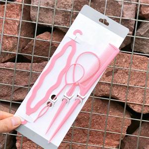 TEMU 1세트 톱시 테일 헤어 도구 - 쉬운 프렌치 브레이드와 파티 컴 - 스타일링과 비딩을 위한 랫 테일 컴 - 스타일링 도구를 위한 헤어 루프 공급품