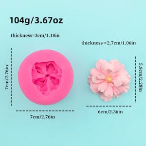 TEMU DIY 베이킹용 나비 & 꽃 실리콘 몰드 - 초콜릿, 퐁당 케이크 장식에 완벽함