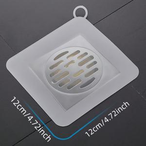 TEMU 1pc 두꺼운 실리콘 바닥 배수구 커버 - 냄새 방지, 곤충 방지, 욕실, 싱크대, 및 하수관 파이프에 사용되는 방수 - 냄새 방지 매트, 쉬운 설치, 욕실 배수구 커버
