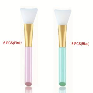 TEMU 12팩 실리콘 얼굴 마스크 브러시, ABS 플라스틱 손잡이가 있는 향수 없는 팔마 브러시, 일반 피부용 쉽게 사용할 수 있는 스파 스키니어 애플리케이터