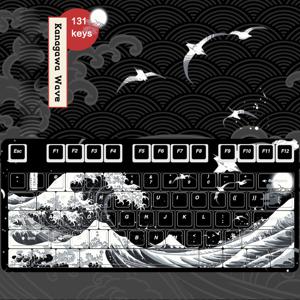TEMU 131키 PBT 키캡 세트, 메카닉 키보드용 - 체리 , 모든 ANSI US 레이아웃 호환, 게이머 및 애호가에게 이상적, 6.25U 스페이스바 포함 - 게이밍 설정 업그레이드에 완벽한 선물