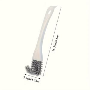 TEMU 1pc 다용도 청소 브러시, 손잡이, 내구성, 재사용 가능한 플라스틱, 고rigid, 전기 없음, 거실, 침실, 야외, 화장실, 주방에 적합 - 쉽게 도달하고 코너 청소 도구