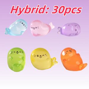 TEMU 30개 컬러풀한 빛을 받는 미니 스틸 - 레진, 아쿠아리움, 축제, 홈 데코용, 실내/실외 장식 | 빛을 받는 스틸 | 내구성 있는 장식 아이템, 스틸 장식