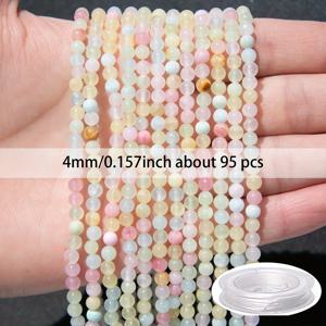 TEMU 4/6/8/10/12mm A+ 독특한 일곱 색상 석영 루즈 비드 자연석, 아름다운 보석, DIY 주얼리 만들기용 팔찌 및 목걸이, 수공예 장식 비즈, 완벽한 생일 선물 및 휴일 선물 액세서리, 크리스마스와 할로윈 선물용 비즈 세트 (무료 10미터/394인치 탄성 로프 포함)