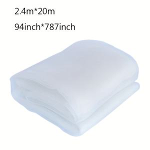 TEMU 1pc 다기능 야외 정원 네티 - 모기 및 새 방지, 내구성 있는 폴리에스터 섬유, 접이식 및 분리식 커버, 테라스, 정원, 캠핑에 적합 - 블랙 또는 화이트 사용 가능, 4M/6M/10M/20M 옵션, 통기성 디자인 | 식물 보호 보호 네티