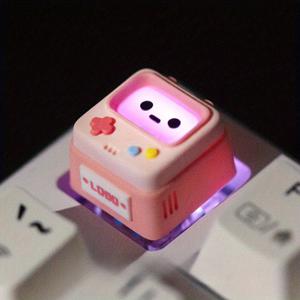 TEMU ESC 키 레트로 게임 콘솔 투명한 핸드메이드 D-패드 기계식 키보드용 키패스|키보드|독거미키보드|게임