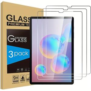 TEMU 갤럭시 탭 S6 Lite/S5e/S6 10.5인치 2019 SM-T860 SM-T865 템퍼드 글래스 스크린 프로텍터 3개 세트, 9H 경도, 투명한 안티 프린트, 안티 글러, 스크래치 방지, 설치가 쉬움