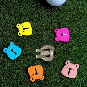 TEMU 1pc/3pcs/5pcs 귀여운 곰 컬러 골프 마커 - 자석 모자 클립 - 골프 볼 마커 - 페어웨이에서 공을 위치시키기 위한 사용하기 쉬운 고급 골프 액세서리, 골퍼에게 완벽한 선물