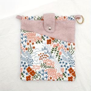 TEMU 1pc 밝은 핑크 꽃무늬 캔버스 정리 가방, 책, 태블릿 및 사무용품을 위한 다중 컴파트먼트가 있는 내구성 있는 폴리에스테르 - 학생, 교사 및 책을 사랑하는 사람들에게 이상적인 태블릿 보관 가방 | 꽃무늬 가방 | 캔버스|노트북파우치