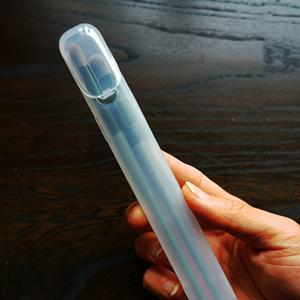 TEMU 1개 오픈캡 디자인 롱 메이크업 정리함 - 아이섀도우 브러시, 뷰티 블렌더, 어플리케이터용 투명 실린더 보관 케이스, 휴대용 화장품 홀더, 여행용 메이크업 스토리지, 슬림한 디자인, 매끄러운 마감, 튼튼한 구조, 홈 오거나이저