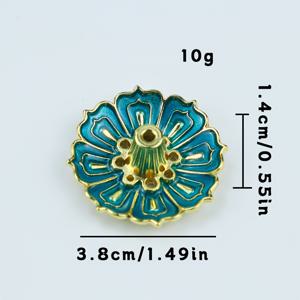 TEMU 1pc 로투스 꽃 향로 - 백조 파란색, 로투스 와이어 향로 인서트, 향로, 실내 향로 플레이트 - 홈 테이블 장식 향로 - 크리스마스, 할로윈, 부활절, 빛 축제, 추수 감사절, 향로 홀드에 완벽합니다.