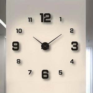 TEMU 1pc Nonzu DIY 숫자 벽시계, 유럽 스타일, 조용, 창의적인 인터랙티브, 배터리 구동, 틱하지 않음, 로마 숫자가 있는 홈, 사무실, 공부, 크리스마스, 추수감사절, 새해, 발렌타인데이용 벽시계 (배터리 미포함)