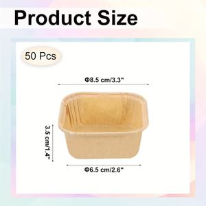 TEMU 전자레인지 냉동고 오븐 안전 디스플레이용 50개 종이 컵케이크 틀, 결혼식 생일 베이비 샤워 파티 용품