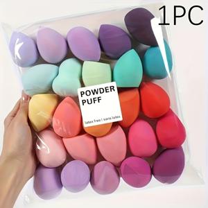 TEMU 1pc 자연스러운 피부 톤의 뷰티 블렌더 - 알코올 없는, 다양한 용도로 사용할 수 있는 스폰지, 바디 파운데이션, BB 크림, 파우더 등에 적합, 모든 밝은 베이지 피부 유형에 적합, 혼합 스틱, 뷰티 블렌더 포함|자연스러운 피부 톤|콘작 스폰지