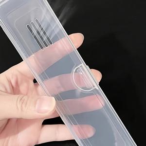 TEMU 1pc 휴대용 투명 칫솔 및 치약 홀더 - 냄새 없는, 파바 프리, 통기성이 좋은 여행용 칫솔 케이스, 전기 칫솔 및 치약 보관, 아시아 시리즈에 이상적, 여행용 칫솔 케이스|투명 칫솔 케이스|통기성 칫솔 케이스
