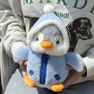 TEMU 복식 펭귄 개 장난감, 소프트 플러시 펭귄 동반자, 개에게 재킷이 있는 동물 프린트 애완 동물 장난감, 개 플러시 장난감, 재미있는 디자인, 품질 좋은 충전 동물