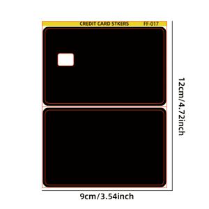TEMU 1세트 2개 PVC 소재 간단한 블랙 은행 카드 스티커, 신용카드, 교통카드, 직불카드, 열쇠 등에 적합, 은행 카드 보호, 크리스마스 발렌타인데이 파티 선물 추수감사절 휴일 선물, VIP, 애니메이션, 여권, 골든 장식 스티커