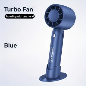 TEMU 휴대용 미니 휴대용 선풍기 1개, USB 충전식 배터리 포함, 세 가지 조절 가능한 속도 설정, 베이스가 스탠드로 사용할 수 있는 제품, 개인용, 가정용, 야외 여행, 캠핑에 적합, 휴일 선물로 좋습니다.|캠핑선풍기