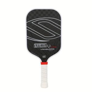 TEMU 1 VANGUARD INVIKTA PRO 카본 파이버 피클볼 패들, 12mm 폴리머 허니콤 코어로 강화된 스피닝과 파워, 블랙 & 화이트 액센트, 미끄럼 방지 그립 테이프, 엣지 보호