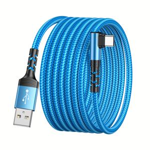TEMU USB-C 빠른 충전 케이블, 3.3ft/6.6ft/9.9ft 나일론 브레이드, Xiaomi, Redmi, Oppo, OnePlus, for iPhone 15/16 시리즈, 스마트폰 충전 및 데이터 동기화에 적합합니다.