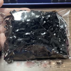 TEMU 500개 여성용 두꺼운 검은 머리끈 - 고탄력 & 내구성 있는 폴리에스터 고무 밴드, 다양한 사이즈, 일상 및 캐주얼 사용에 이상적