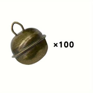 TEMU 100개 팩 빈티지 메탈 징글 벨 크리스마스 장식용, 애완동물 목걸이, 개 고양이 펜던트, 공예 및 휴일 장식품 - 매달기 방법