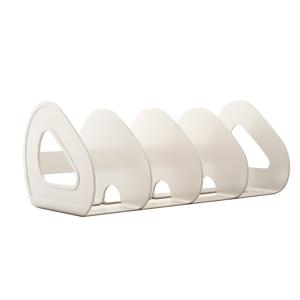 TEMU 1pc 하트 리프 다기능 책장, 분리 가능하고 이동 가능, 쉽게 접근할 수 있는 큰 개방, 플라스틱 재질, 가정 사무실 보관 정리함