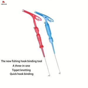 TEMU ABAHUB 3-in-1 낚시 노트 묶는 도구 - 빠른 후크 추출기 및 루프 노트 장치, 내구성 있는 스테인레스 스틸, 사용하기 쉽습니다, 추석 및 아버지의 날 선물에 이상적, 낚시 액세서리, 배터리 없음