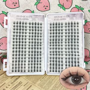 TEMU DIY 속눈썹 연장 키트, 320클러스터, 0.07mm 두께, 스마트 리틀 래빗 스타일, 세련되고 변신 가능, 두껍고 아름다운 디자인, 초보자용, 재사용 가능