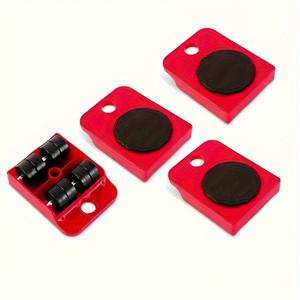 TEMU 360° 회전 바퀴가 있는 4-in-1 헤비듀티 가구 이동기 - 소파 & 침대 쉬운 이동, 다양한 표면 보호, 내구성 강한 금속 구조 (목재 및 카펫용), 가구 이동 도구, 하드유어 플로어 보호 장치, 컴팩트 보관 디자인, 텍스처 그립 핸들, 인체공학적 설계, 강화 프레임, 홈 리로케이션 기어, DIY 애호가를 위한 무거운 물건 이동 도우미