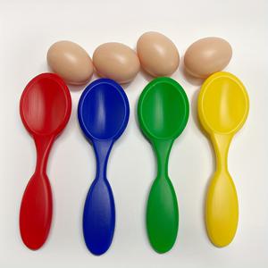 TEMU 8pcs/1Set 균형 계란 스푼 재미 스포츠 계란 균형 스푼 균형 달리기 경주 게임, 다양한 축제, 파티, 게임 일에 적합