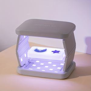 TEMU 48 LED 양면 수지 경화 램프 - 디지털 타이머 & 분할 디자인, 접이식 대형 조명, USB 전원 (회색) - 주얼리 만들기 및 DIY 공예용|타이머