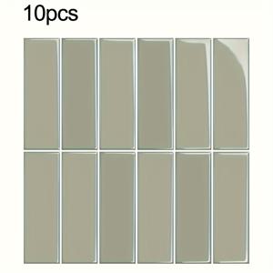 TEMU 5개/10개 3D 벽 타일 스티커, 10X10 인치, 주방, 거실, 욕실 및 복도에 적합. 쉽게 적용하고 제거할 수 있는 벽지, 집 장식, 자체 접착 아가트 대리석 사각형, 쉽게 청소하고 자유롭게 절단할 수 있습니다.