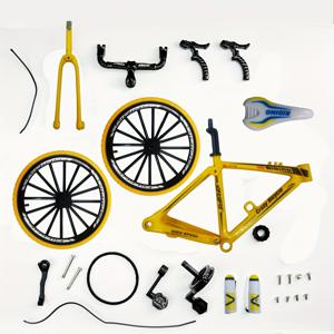 TEMU 세련된 디자인, DIY 산악 자전거 모델 키트 - 1:8 스케일 합금 미니어처, 날씨에 강한 금속 아트, 집 & 사무실 장식용, 완벽한 선물 아이디어 - 회색, 빨간색, 노란색으로 구매 가능