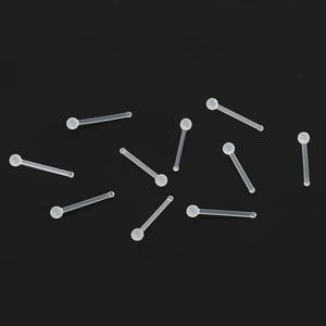 TEMU 20개 컬러 섞음 투명 레진 볼 & 커브드 바 노즈 스터드, 인비지블 귀 뼈, 입술 & 혀 피어싱 쥬얼리 세트 - 데일리 및 파티 룩에 적합