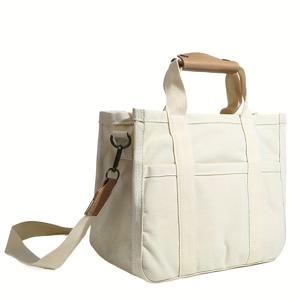 TEMU Multi-Functional Car ganizer, Safety Seat Stage Bag with Compartments, Canvas Tote Bag with Multiple Pockets, Women's Fashion Crossbody Shoulder Handbag, Mommy Diaper Bag