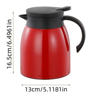TEMU 1개 스테인리스 커피 포트와 차 인퓨저, 이중벽 진공 단열 주전자, 1.0L 열차라프 가정용, 전기 필요 없음