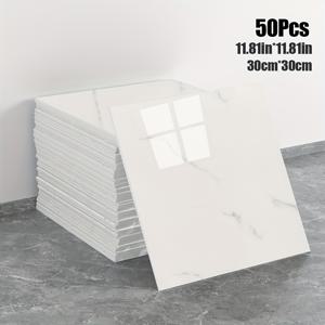TEMU 50개/100개 빈티지 그레이 대리석 벽 타일 - 욕실, 주방, 거실용 자체 접착식 비닐 배경 - 쉽게 벗겨내고 붙이기, 창문 디자인으로 제거 가능한 벽 장식, TV 배경, 욕실 벽지에 이상적, 현대 벽 장식, 쉬운 설치, 대리석 벽 타일