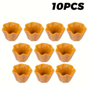 TEMU 10pcs 미니 콘 컵케이크 장식 세트 - DIY 케이크, 아쿠아리움 및 테이블탑 디스플레이용 실제 PVC 시뮬레이션 - 크리스마스, 할로윈, 부활절, 추수감사절 및 한글절 장식, 축제 테이블 장식에 완벽함, 미니어처 콘, 실제 텍스처, 장식