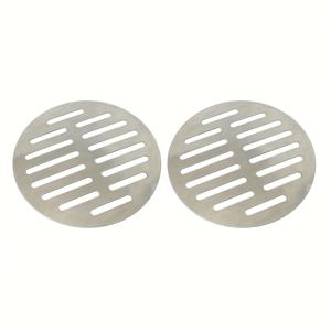 TEMU 2pcs 스테인레스 스틸 라운드 바닥 배수구 커버, 5인치 폭, 악취 방지 발코니 배수 네트, 작은 잔디, 욕실, 주방 빠른 배수, 하수구 밀봉 닫는 커버 필터 Ne