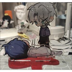 TEMU 2D 플랫, 외계인 스테이지 애니메이션 아크릴 스탠드 - 컬렉터블 피규어, 다이내믹한 애니메이션 캐릭터 디자인, 고품질 실내/야외 장식품, 전기 불필요, 크리스마스 또는 생일 선물로 완벽, 컬러풀 , 정교한 공예